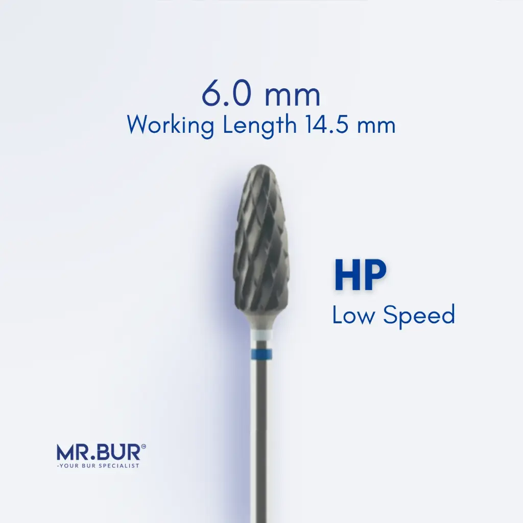 TUNGSTEN CARBIDE BUR FOR CVD COATING - CROSS CUT STANDARD