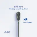TUNGSTEN CARBIDE BUR FOR FOR CVD COATING - PLAIN CUT COARSE