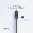 TUNGSTEN CARBIDE BUR FOR CVD COATING - PLAIN CUT COARSE