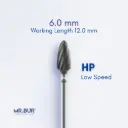 TUNGSTEN CARBIDE BUR FOR FOR CVD COATING - PLAIN CUT COARSE