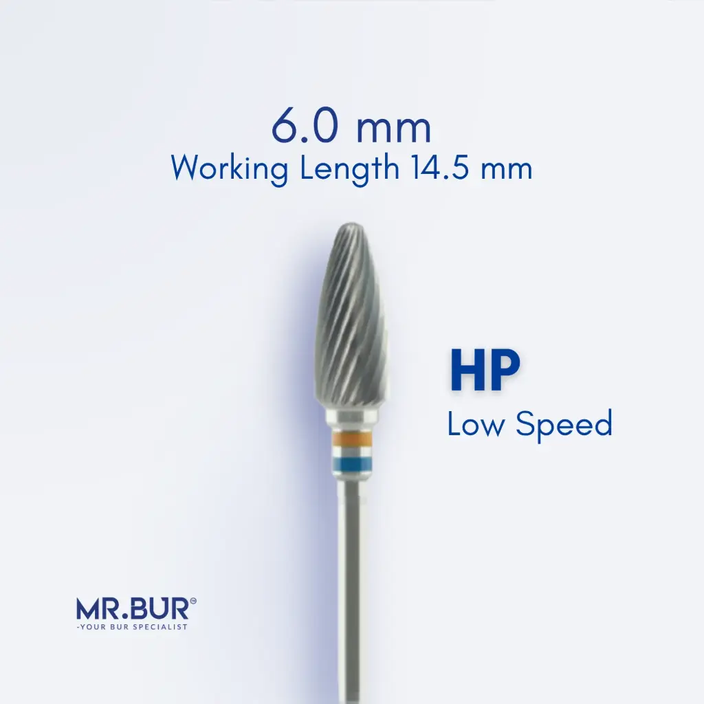 TUNGSTEN CARBIDE BUR FOR ACRYLIC RESIN - PLAIN CUT STANDARD