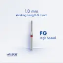 FG DIAMOND CYLINDER ROUND END FINE