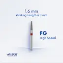 FG DIAMOND TAPER FLAT END - 846F FG.016