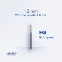 FG CARBIDE TAPER ROUND END
