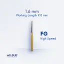 FG FINISHING CARBIDE TAPER FLAT END