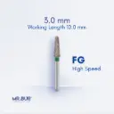 FG DIAMOND TAPER ROUND END 