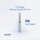 FG DIAMOND TAPER FLAT END