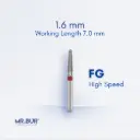 FG DIAMOND TAPER ROUND END FINE