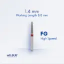FG DIAMOND TAPER FLAT END FINE